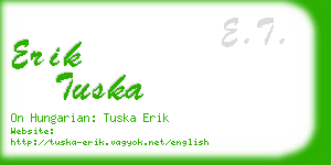 erik tuska business card